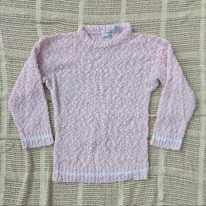 Elegant Vintage 80s Pale Pink Sweater